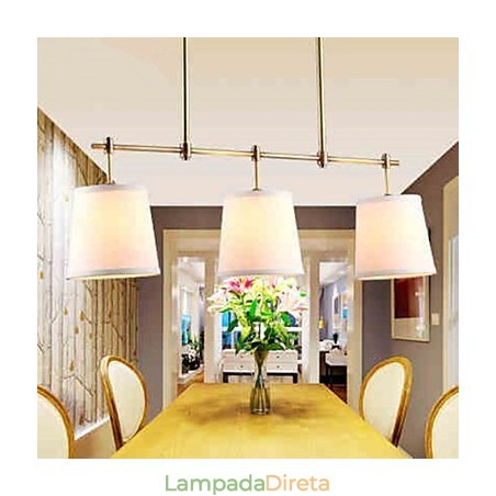 Luminárias pendentes Cristal Mini Estilo Tradicional Clássico Metal