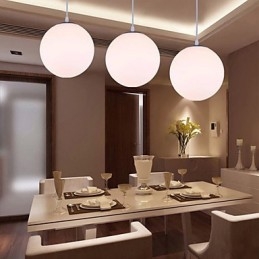 1 Luzes Luminária Pendente Contemporânea de Vidro