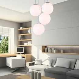 1 Luzes Luminária Pendente Contemporânea de Vidro