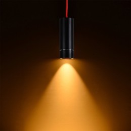 1 Mini Luminária Pendente Preto Anodizado com Alumínio