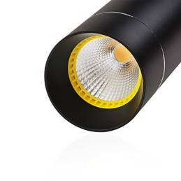 1 Mini Luminária Pendente Preto Anodizado com Alumínio