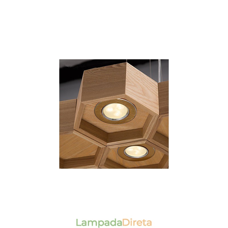 Luzes Pendentes Country Madeira Bambu