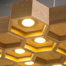 Luzes Pendentes Country Madeira Bambu