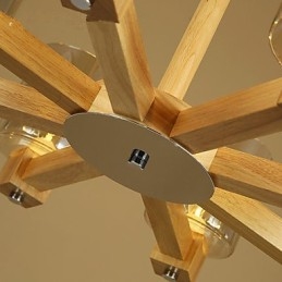 Luzes Pendentes Country Madeira Bambu