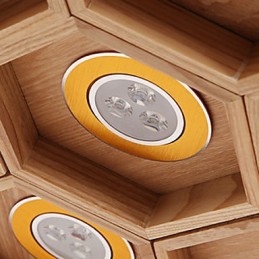 Luzes Pendentes Country Madeira Bambu