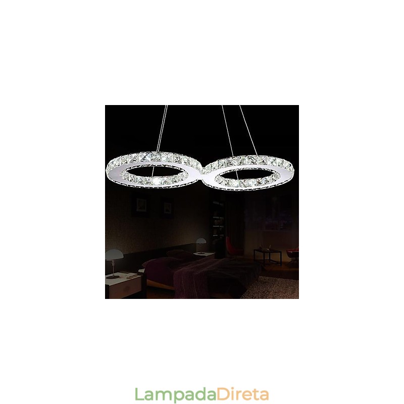 Luminárias pendentes 2 luzes modernas simples artísticas