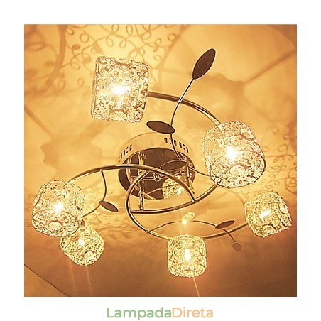 Moderno Contemporâneo Cristal Galvanizado Montagem Embutida Moderno Contemporâneo Cristal Galvanizado Montagem Embutida