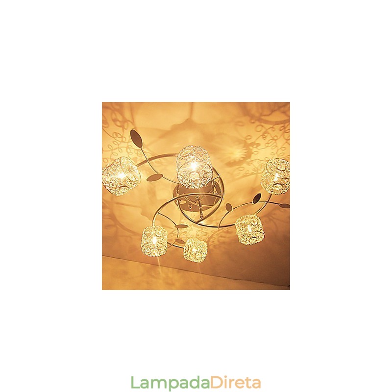 Moderno Contemporâneo Cristal Galvanizado Montagem Embutida