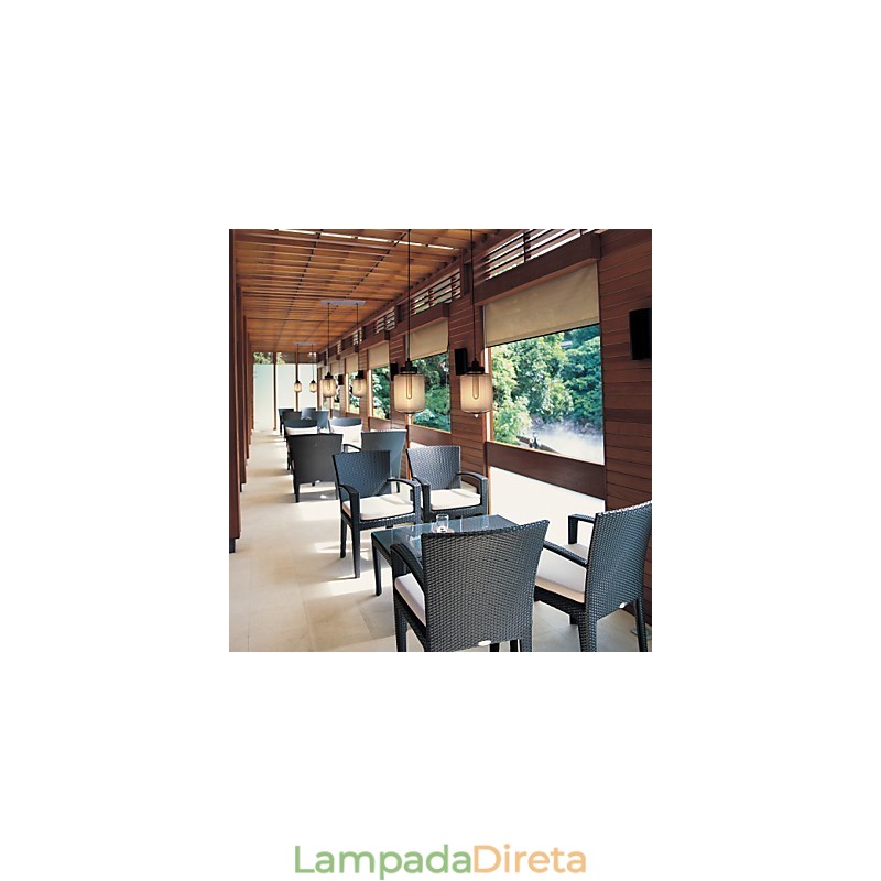 Luminária pendente de vidro moderna com 2 luzes em design de garrafa transparente