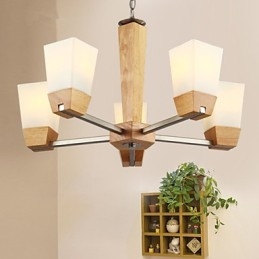 Luzes Pendentes Country Madeira Bambu