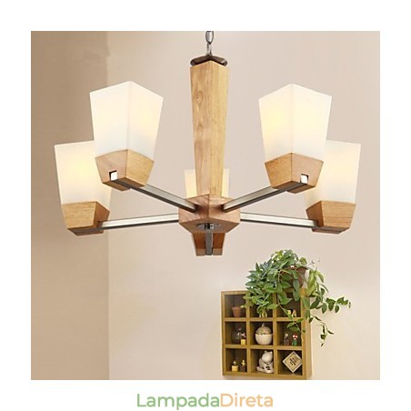 Luzes Pendentes Country Madeira Bambu Luzes Pendentes Country Madeira Bambu