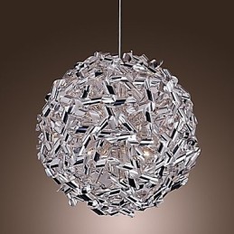 Luminária pendente de alumínio de grau metálico