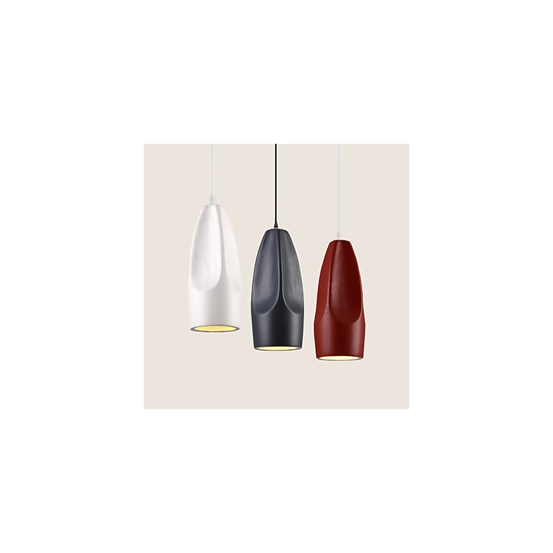 Luminária pendente de metal com pintura estilo retrô vintage mini