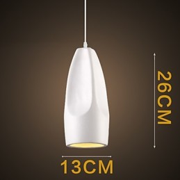 Luminária pendente de metal com pintura estilo retrô vintage mini