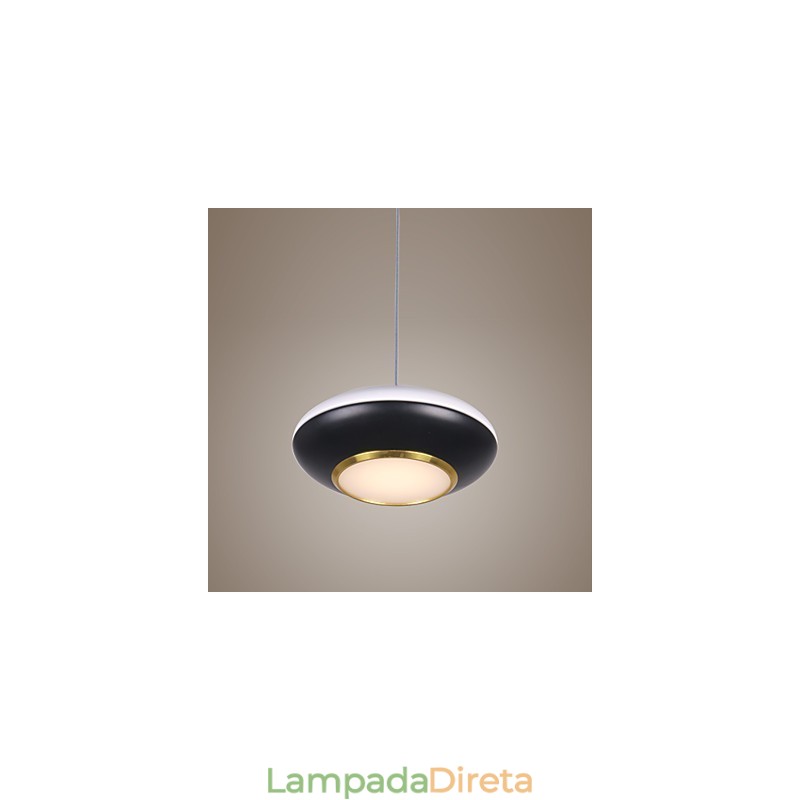 9W moderno disco voador design alta qualidade pingente luz café