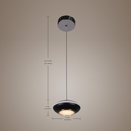 9W moderno disco voador design alta qualidade pingente luz café