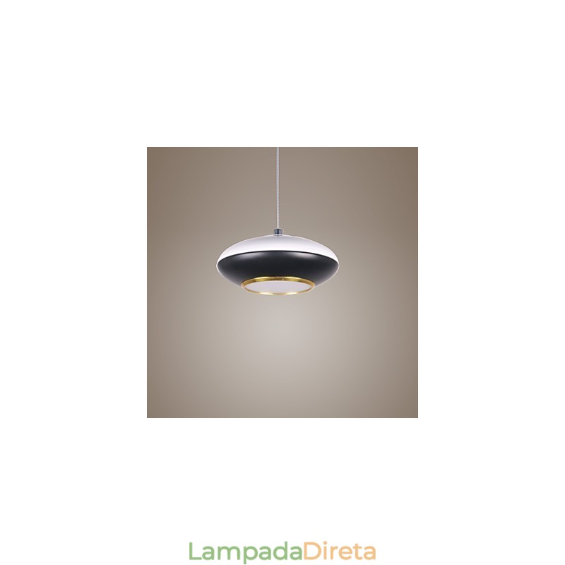 9W moderno disco voador design alta qualidade pingente luz café