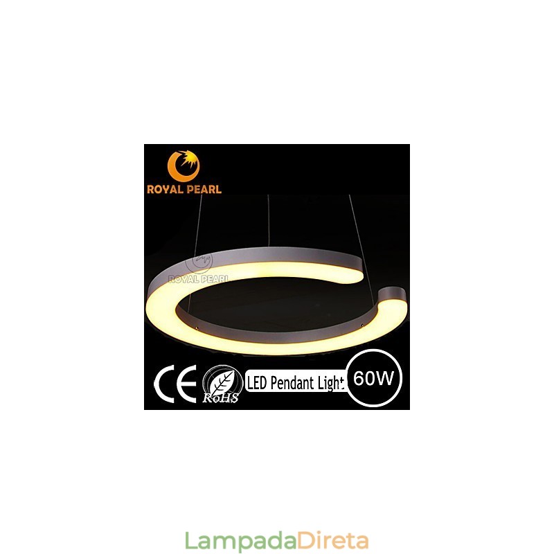 Design moderno luminária suspensa