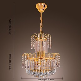 Lustre de Cristal de Luxo com 7 Luzes