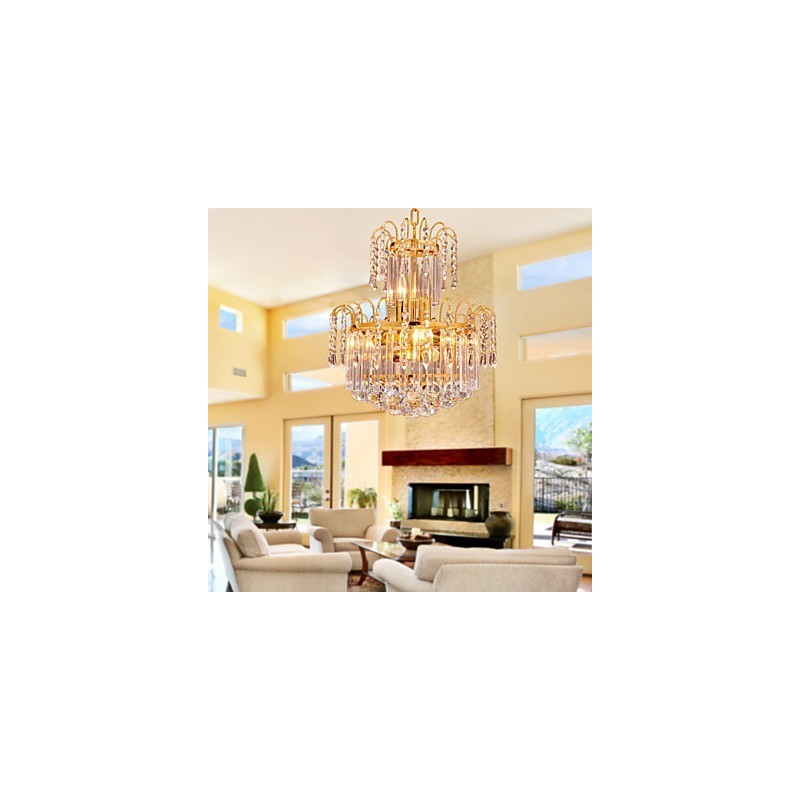 Lustre de Cristal de Luxo com 7 Luzes