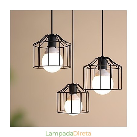 1 Luzes Country Metal Pendente Luz 1 Luzes Country Metal Pendente Luz