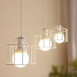 1 Luzes Country Metal Pendente Luz