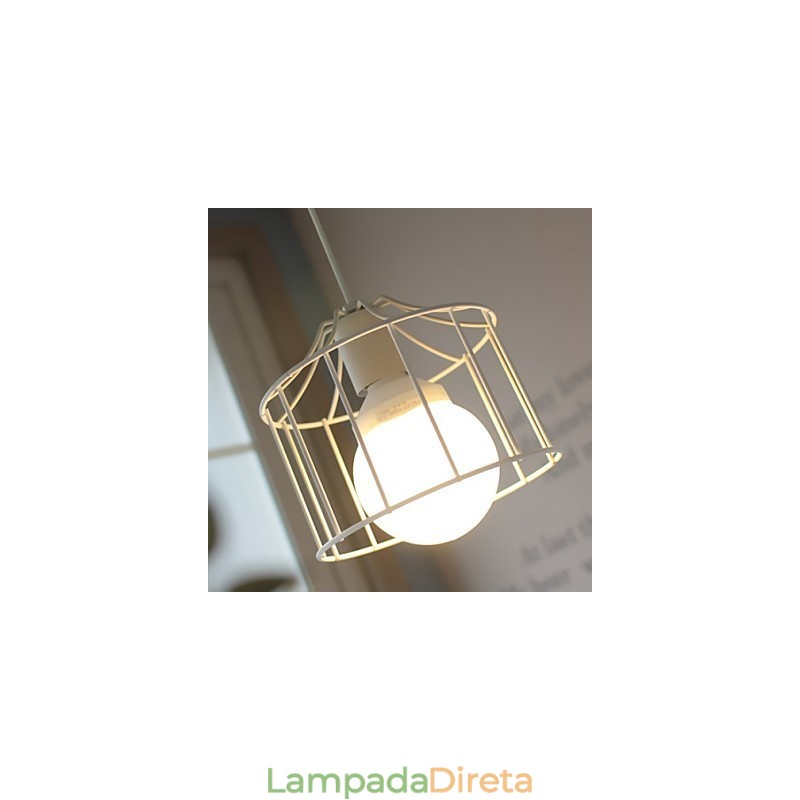 1 Luzes Country Metal Pendente Luz