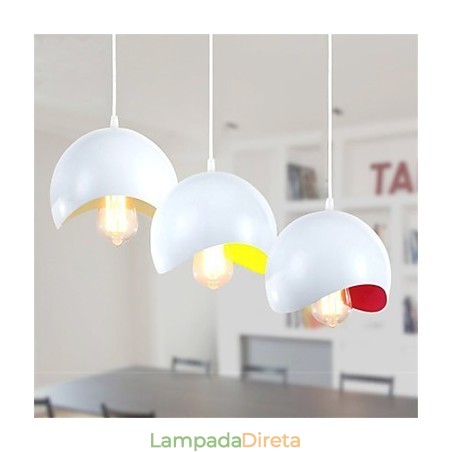 Luminária pendente moderna e contemporânea estilo mini pintura Luminária pendente moderna e contemporânea estilo mini pintura
