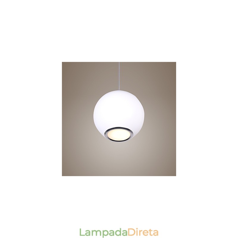 Luminária pendente moderna estilo mini globo de alta qualidade com design de café