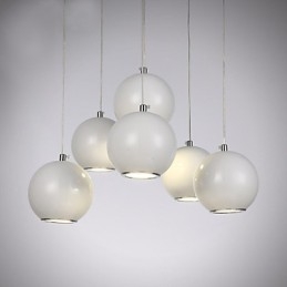 Luminária pendente moderna estilo mini globo de alta qualidade com design de café