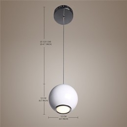 Luminária pendente moderna estilo mini globo de alta qualidade com design de café