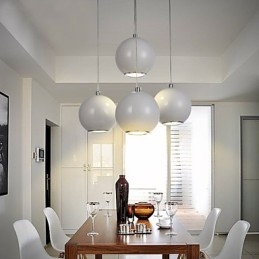 Luminária pendente moderna estilo mini globo de alta qualidade com design de café