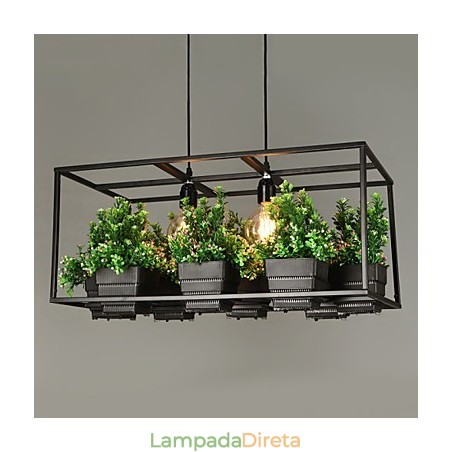 Luminária pendente de design decorativo contemporâneo moderno (não inclui plantas)