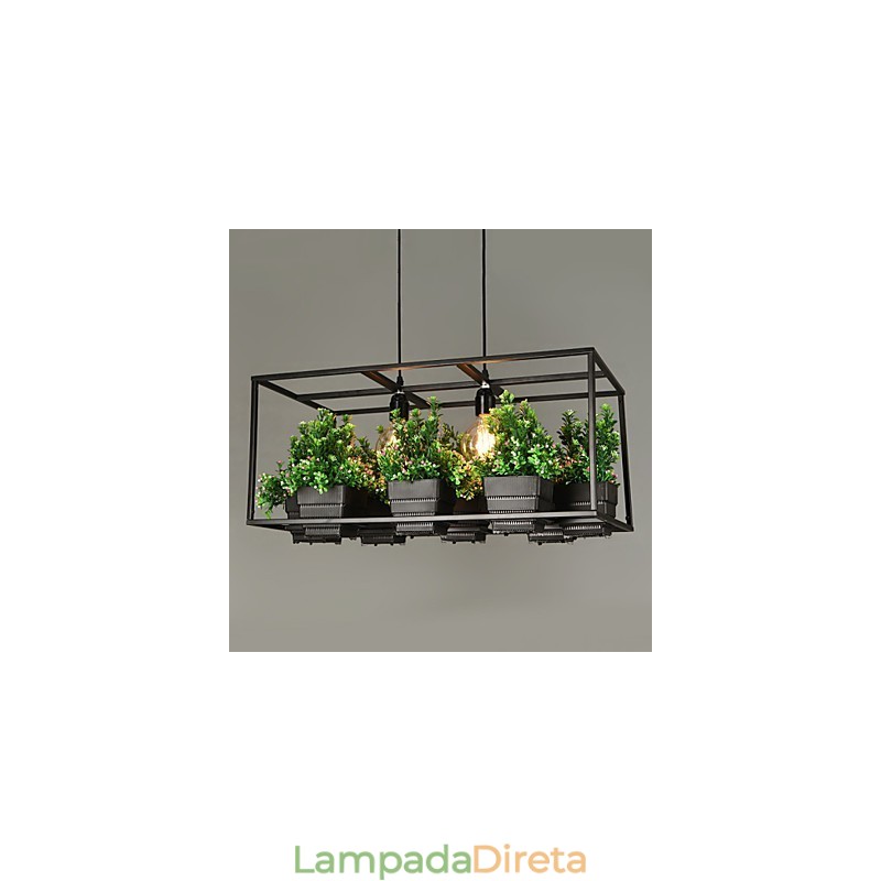Luminária pendente de design decorativo contemporâneo moderno (não inclui plantas)