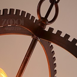 Luminárias pendentes retrô criativas Lustre de ferro forjado estilo country americano