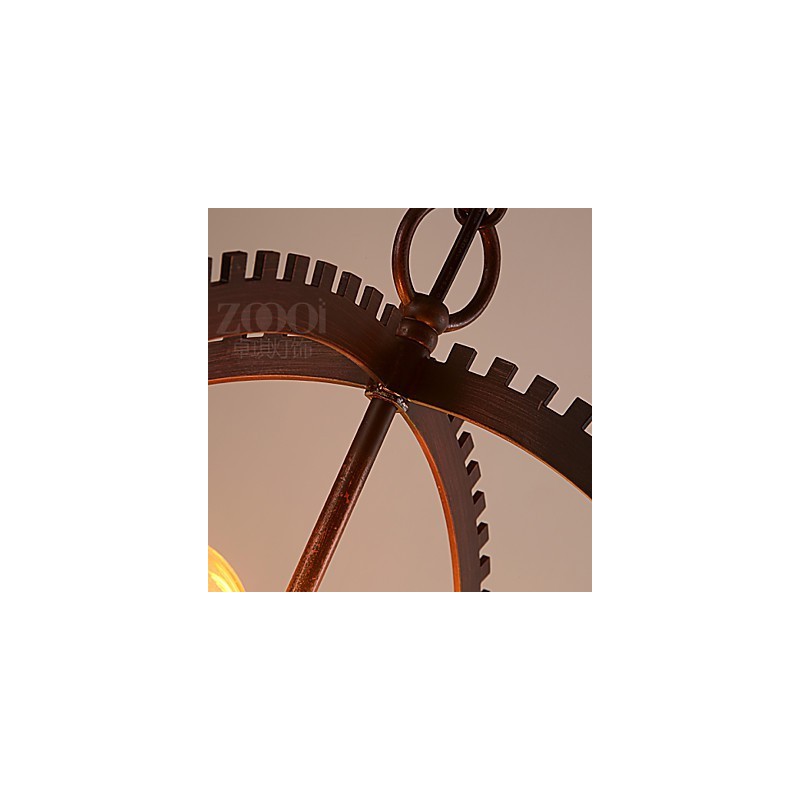 Luminárias pendentes retrô criativas Lustre de ferro forjado estilo country americano