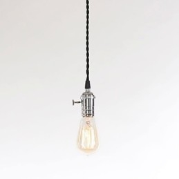 Luminária pendente de metal estilo vintage clássico tradicional mini