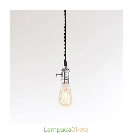 Luminária pendente de metal estilo vintage clássico tradicional mini Luminária pendente de metal estilo vintage clássico tradicional mini