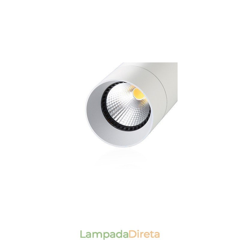 GE 05032 8W 136mm 1 Luz Mini Pendente Branco Pó com Alumínio