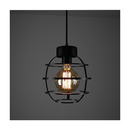 Luminária pendente de metal com design retrô Luminária pendente de metal com design retrô