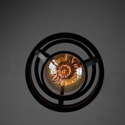 Luminária pendente de metal com design retrô