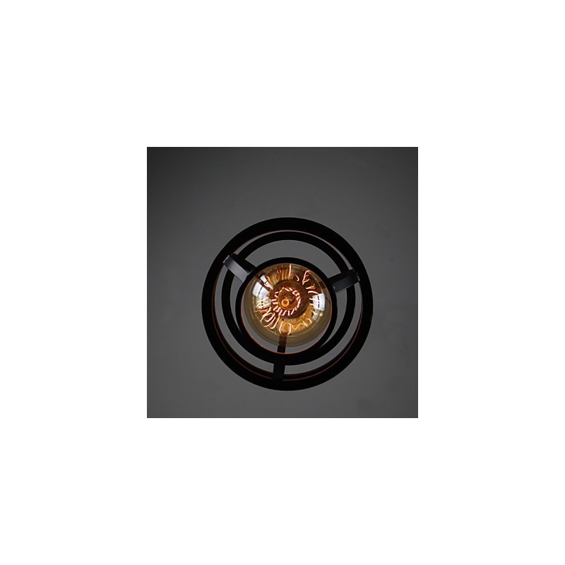 Luminária pendente de metal com design retrô