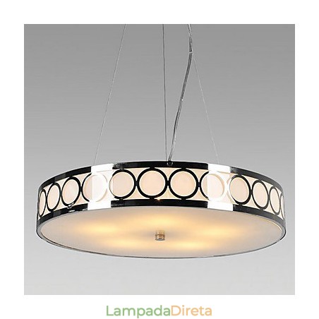 Luminária de teto de cristal com 5 luzes Luminária de teto de cristal com 5 luzes