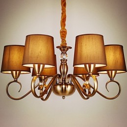 Lustre de metal galvanizado estilo vintage rústico Lodge Mini