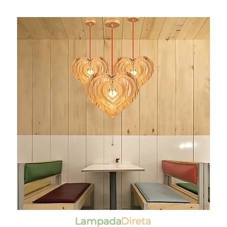 Lustre Mini Estilo Lanterna Madeira Bambu Lustre Mini Estilo Lanterna Madeira Bambu