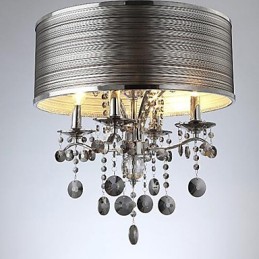 Luminária pendente de metal cristal contemporânea moderna