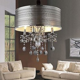 Luminária pendente de metal cristal contemporânea moderna