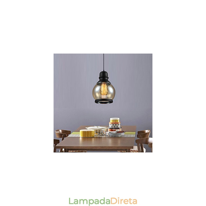 Retro Lighting Loft Luzes Pendentes De Vidro