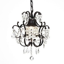 Lustre moderno com contas de cristal