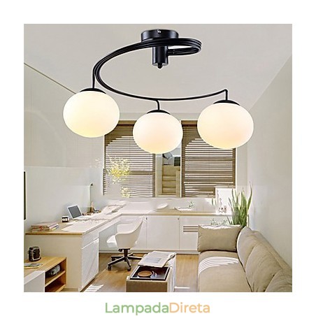 Luminárias pendentes modernas contemporâneas de metal Luminárias pendentes modernas contemporâneas de metal